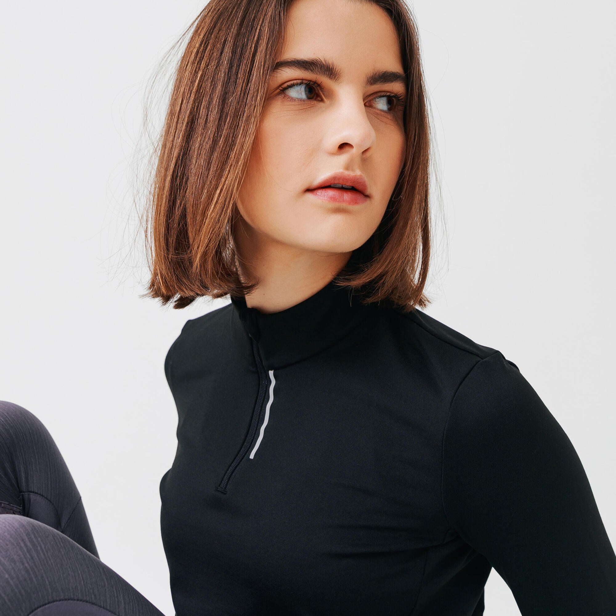 Women's 100 Long-Sleeved Half-Zip Running T-shirt - Image 5