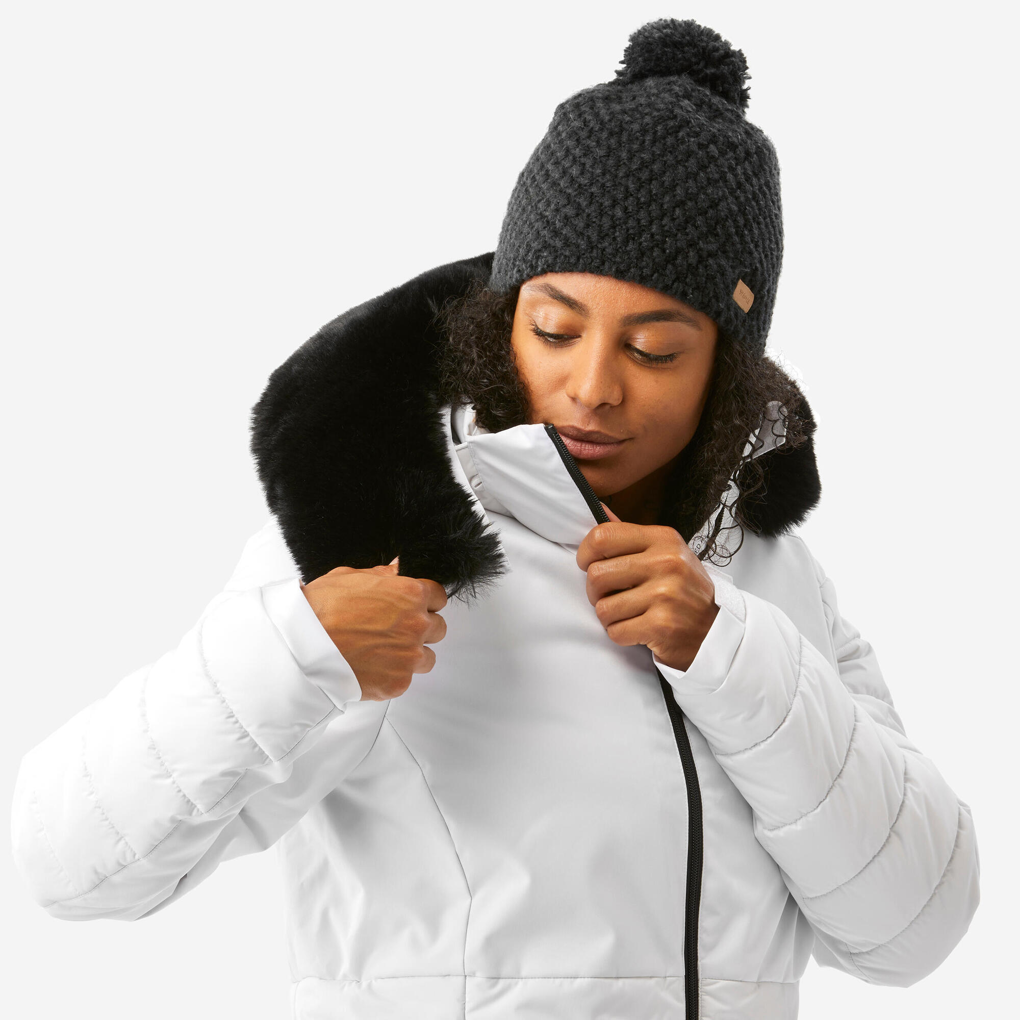 Wedze Women's 100 Mid-Length Warm Ski Jacket - Image 7