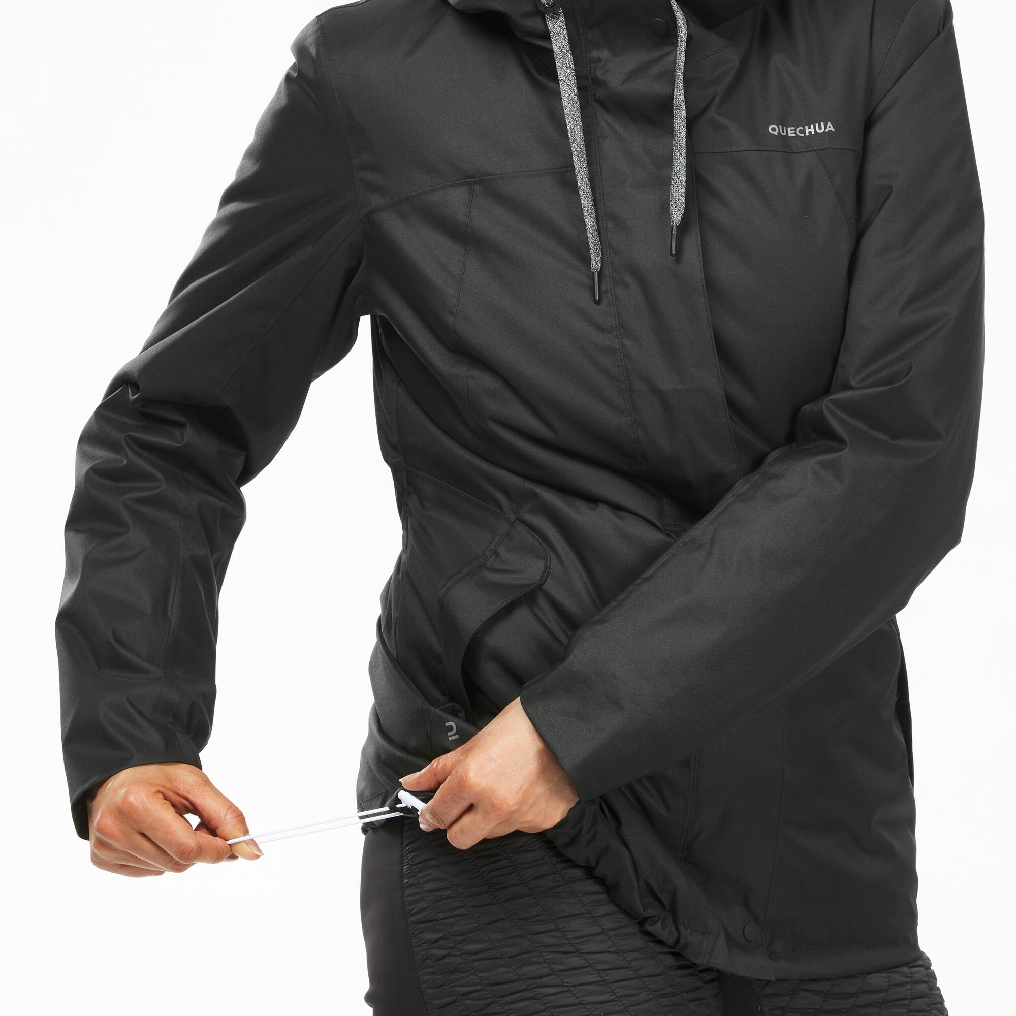 Quechua Women's hiking waterproof winter jacket - SH500 14??F - Image 8