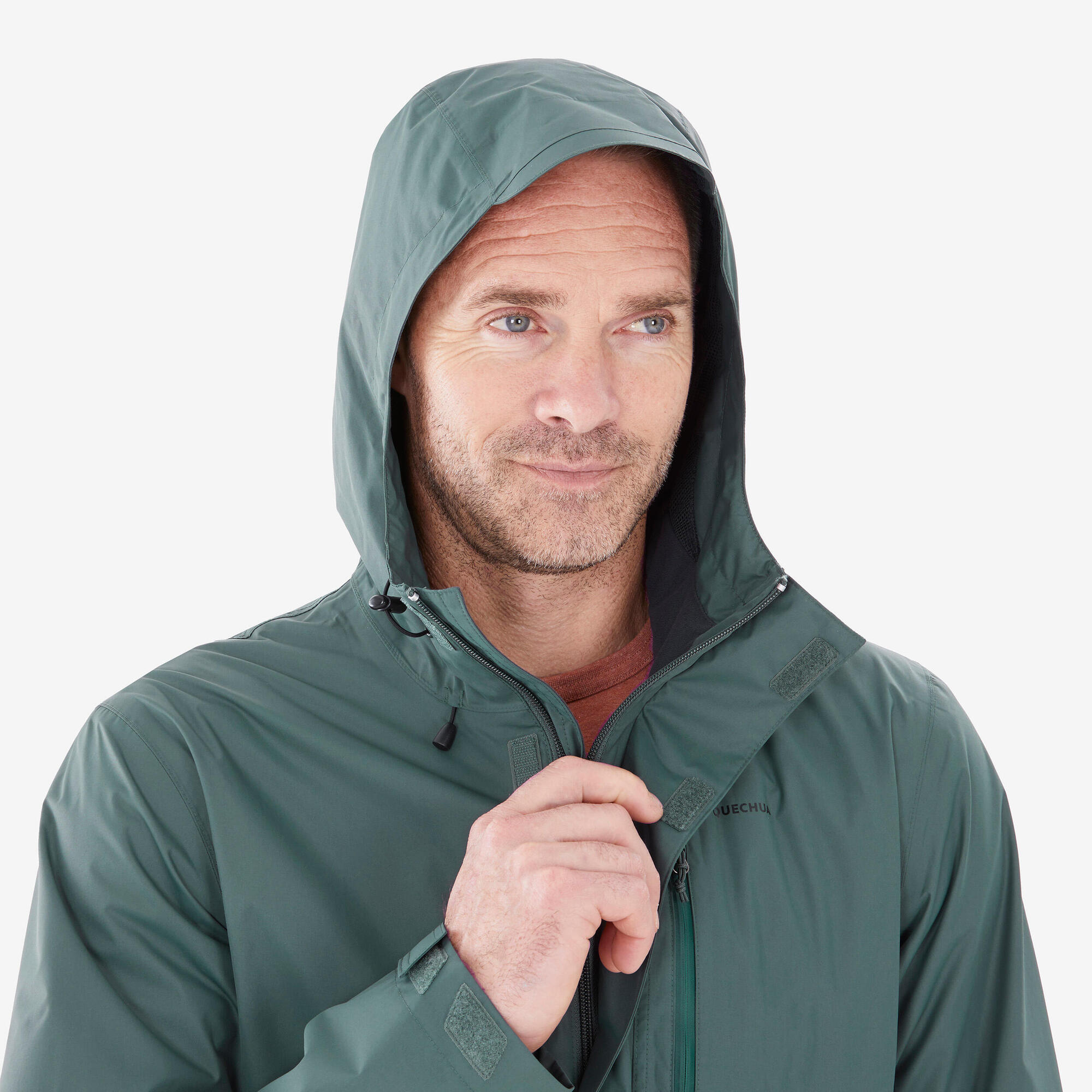 Quechua Men's NH500 Imper Waterproof Rain Jacket - Image 17