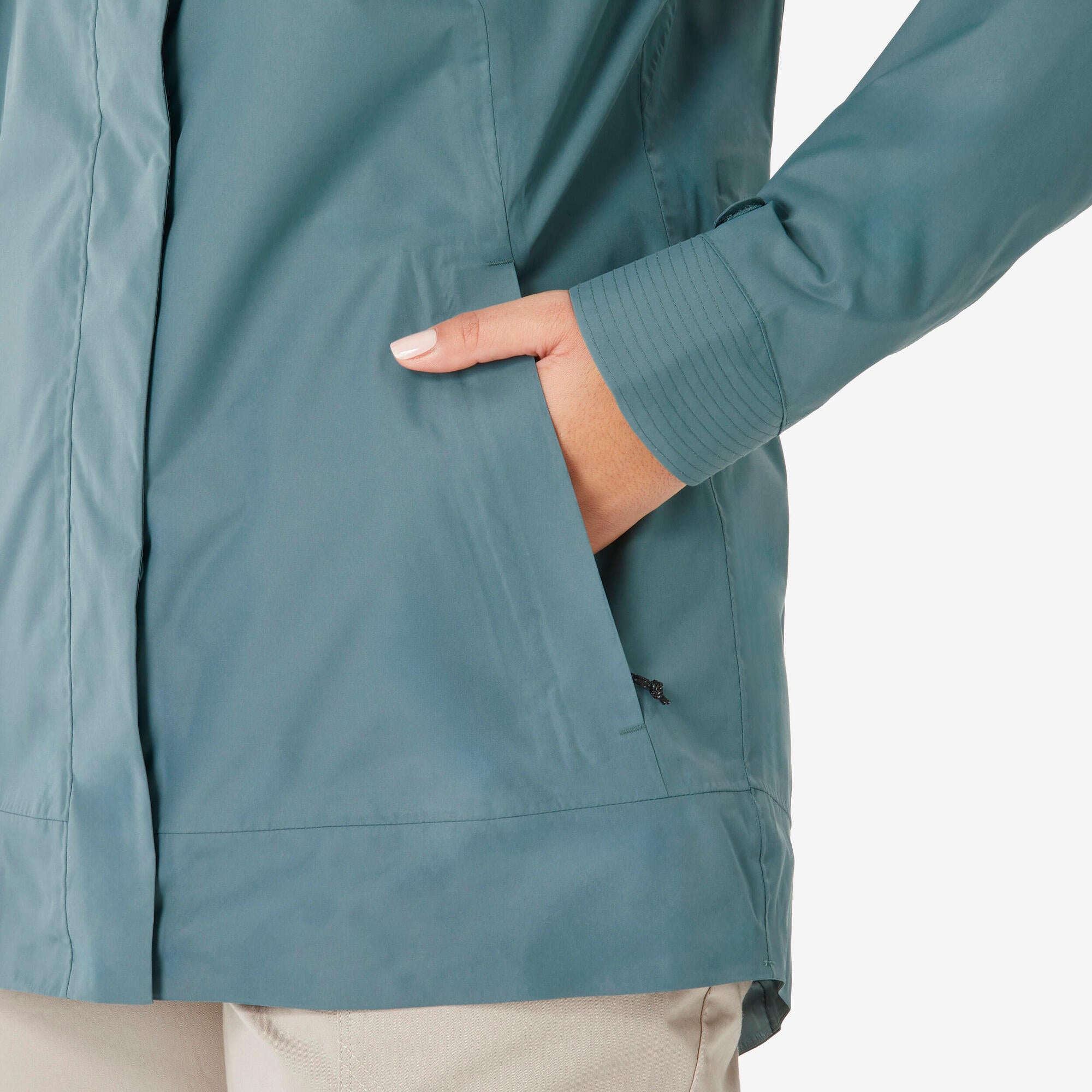 Quechua Women's NH500 Waterproof Hiking Rain Jacket - Image 19