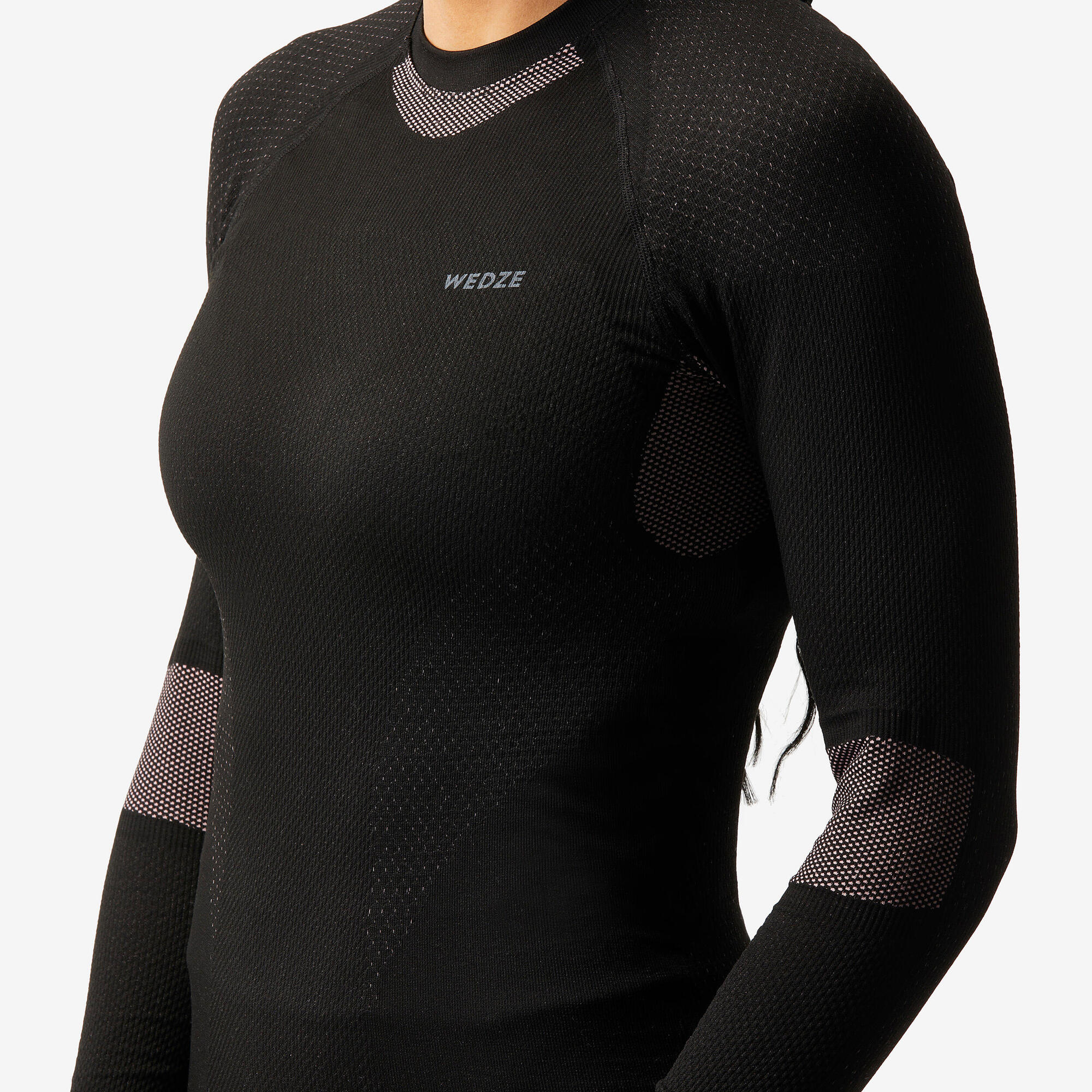 Wedze Women's BL500 Seamless Ski Base Layer Top - Image 5