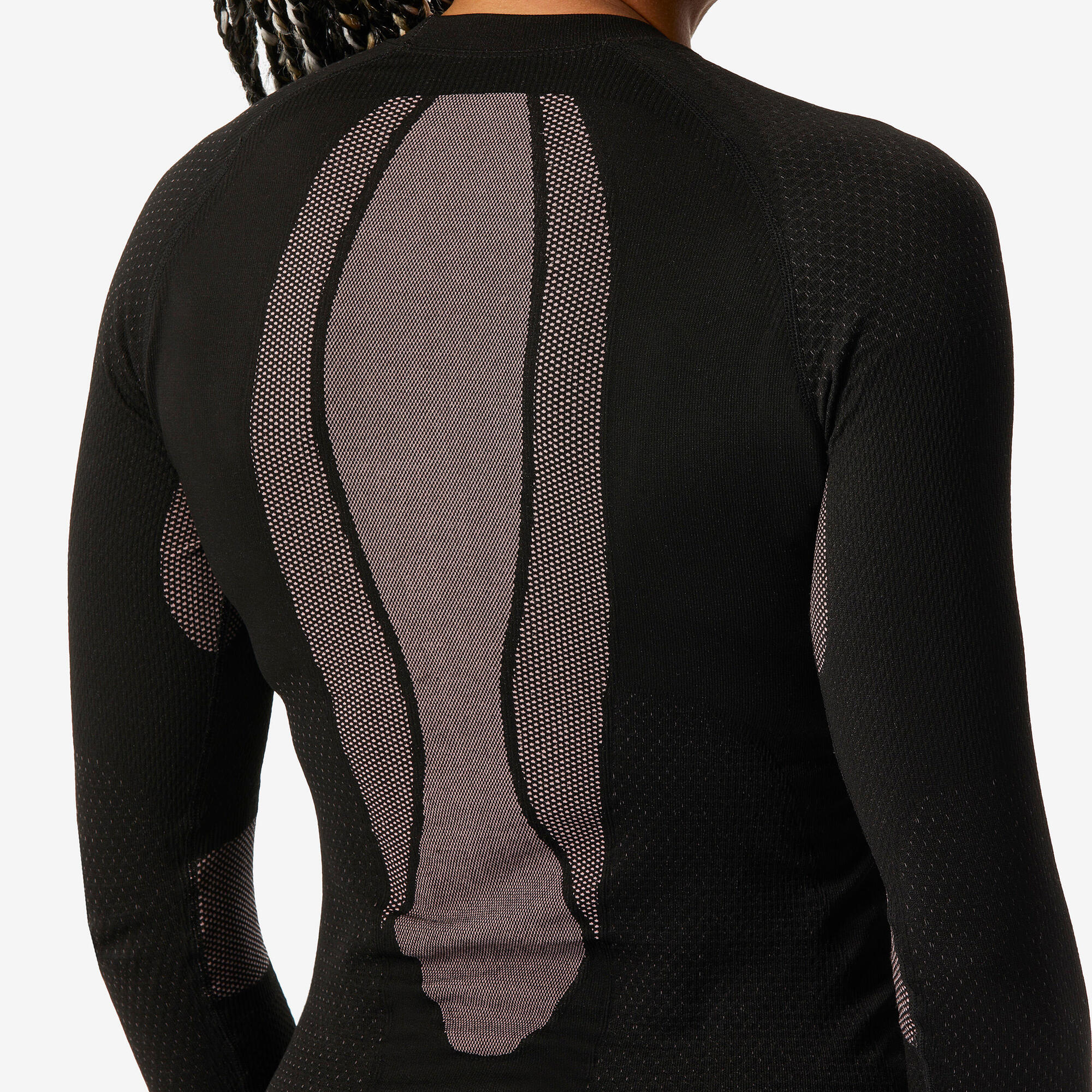 Wedze Women's BL500 Seamless Ski Base Layer Top - Image 4